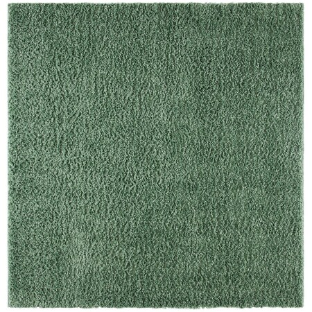 Safavieh 5 x 5 ft. August Shag 200 Power Loomed Square Area Rug, Green AUG200Y-5SQ